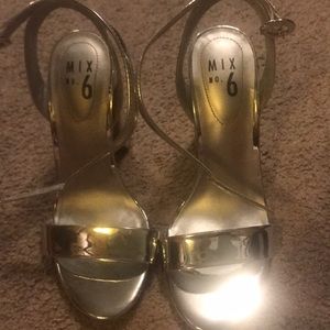 Silver strap sandals